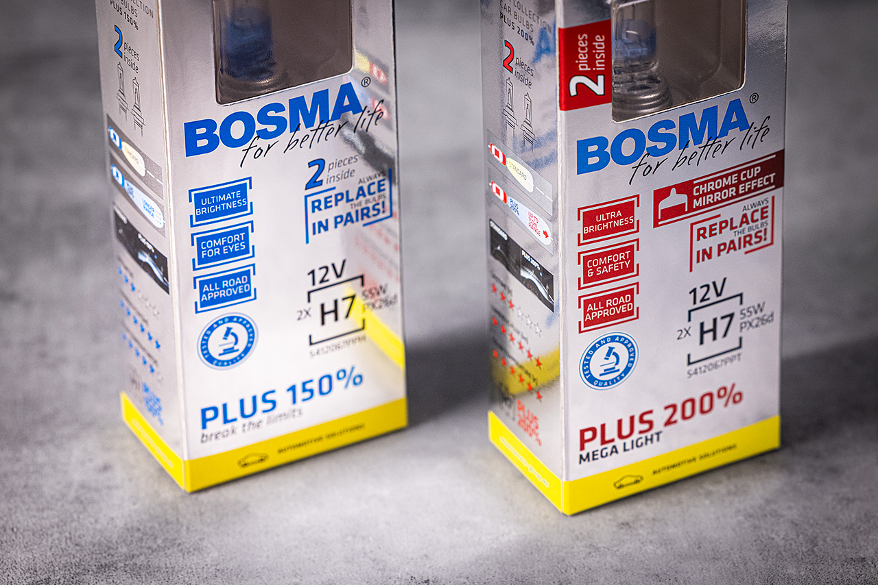 Żarówki halogenowe BOSMA